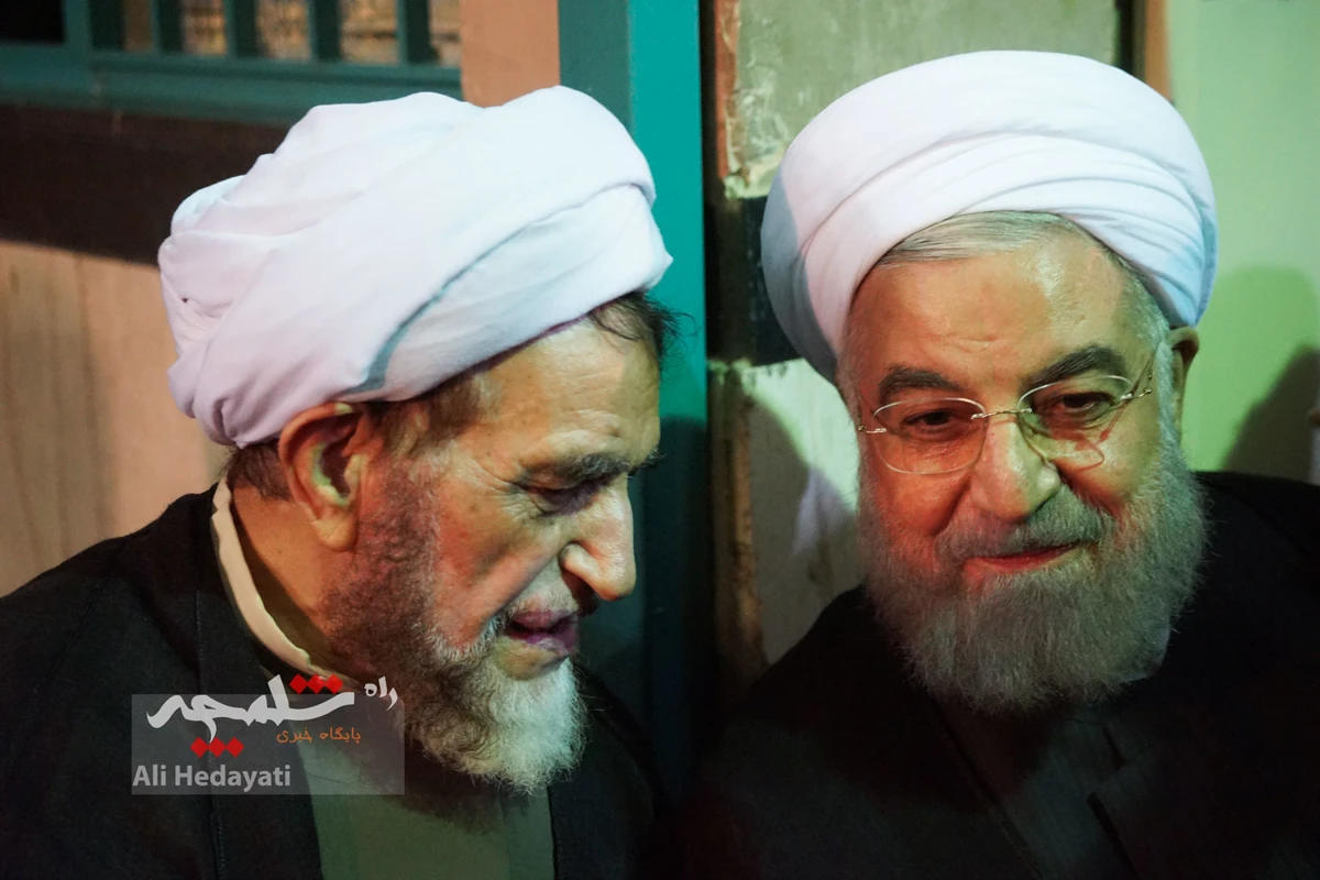 چه کسانی در مراسم ختم مادر همسر سیدحسن خمینی حضور داشتند؟ +تصاویر