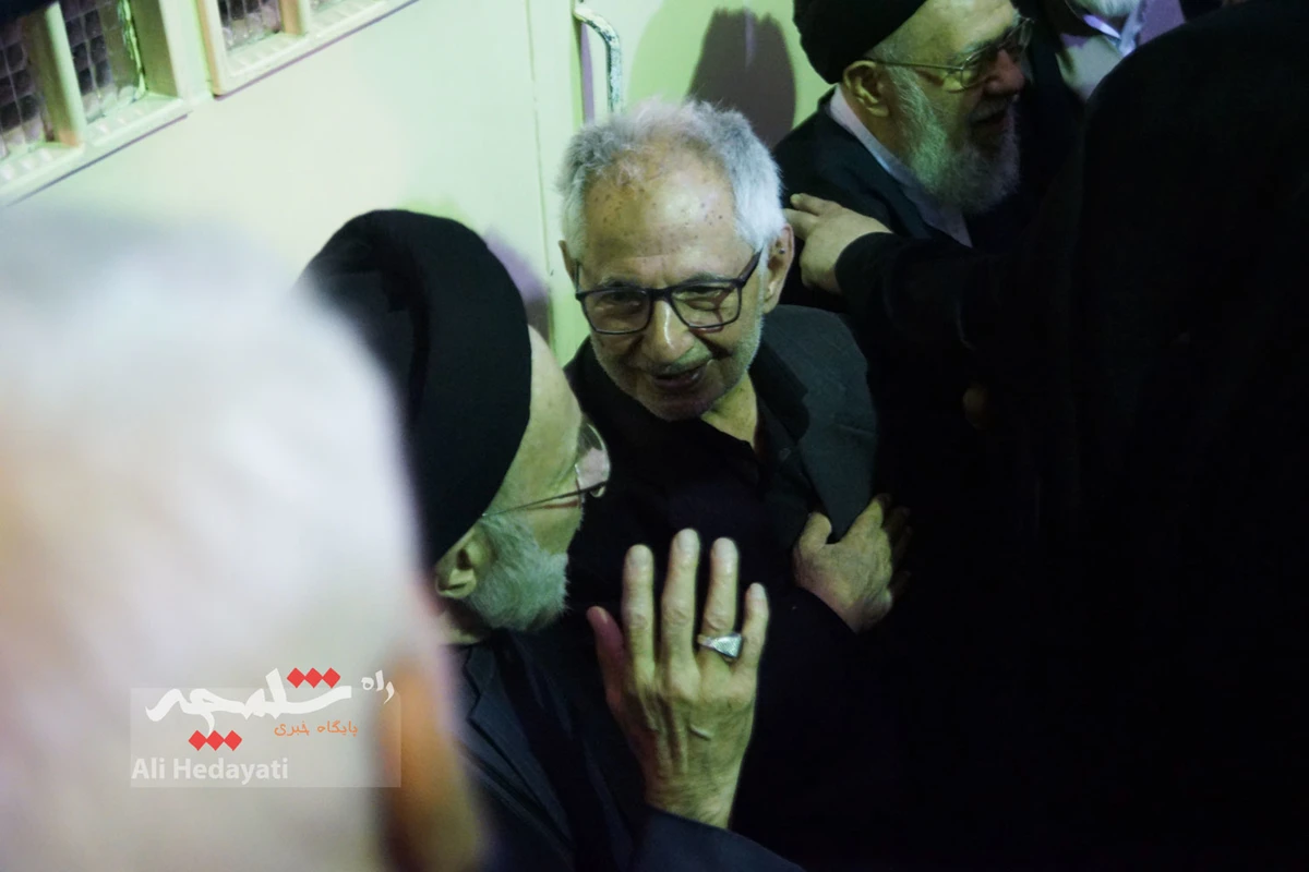 چه کسانی در مراسم ختم مادر همسر سیدحسن خمینی حضور داشتند؟ +تصاویر