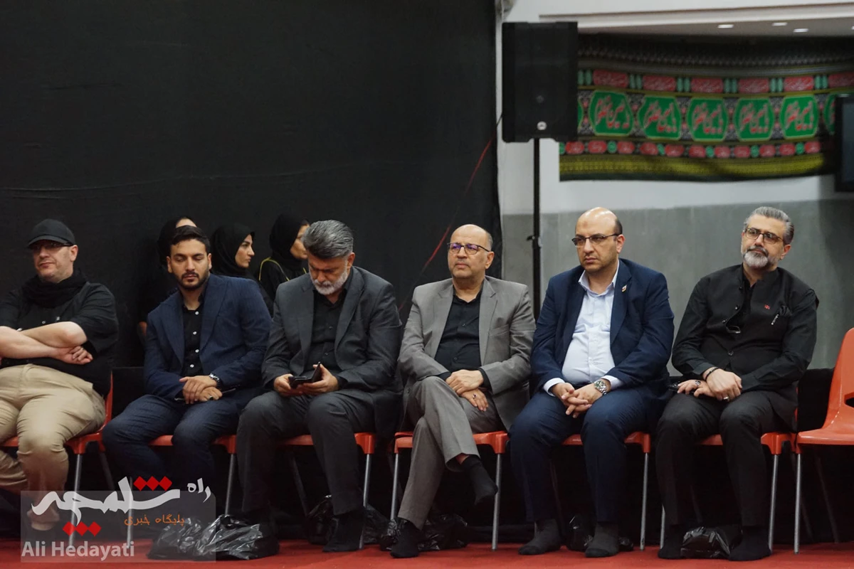 مراسم عزاداری در فدراسیون شمشیربازی +تصاویر