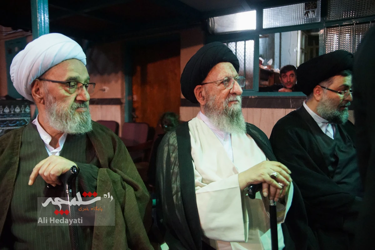 چه کسانی در مراسم ختم مادر همسر سیدحسن خمینی حضور داشتند؟ +تصاویر