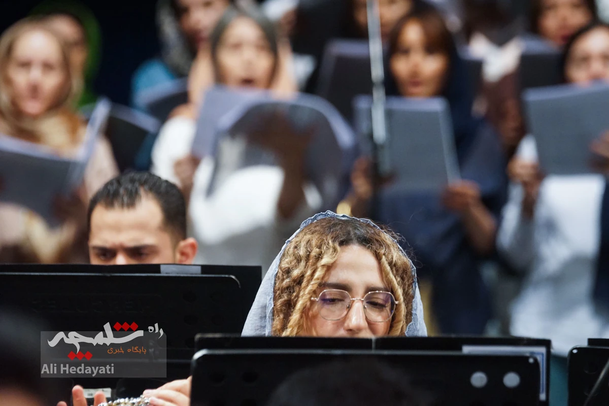 تمرین ارکستر سمفونیک تهران برای اجرا در تالار وحدت +تصاویر